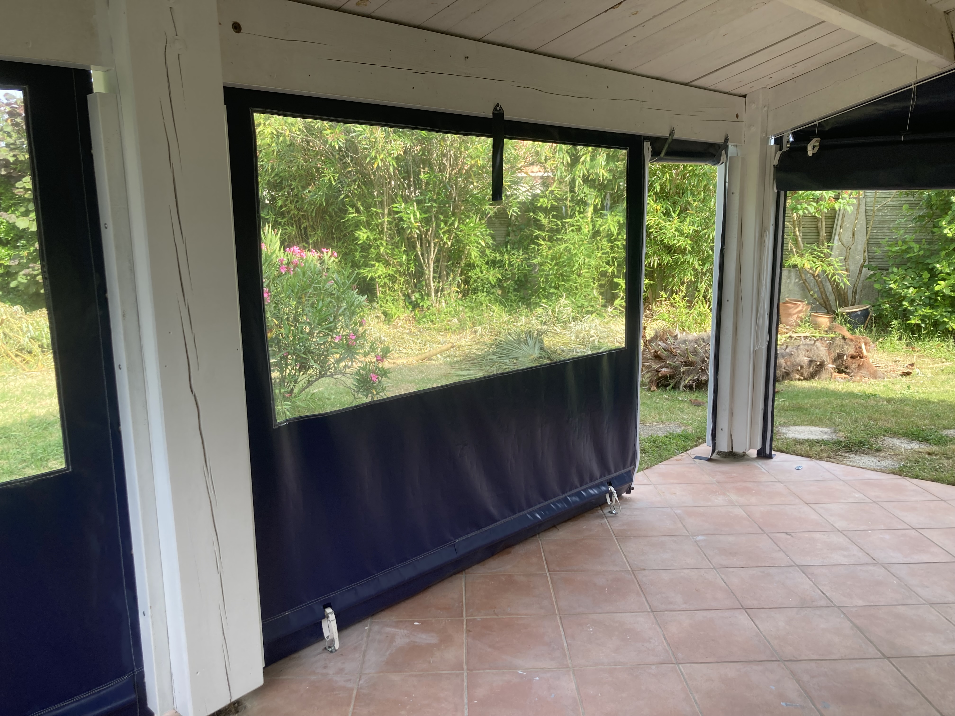 Auvent - Fermeture douche